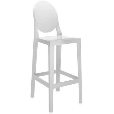 Kartell One More Barhocker (weiß, H 75cm) weiß H 75cm Kartell One More Barhocker (weiß, H 75cm) weiß H 75cm