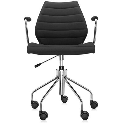 Kartell Maui Soft Bürostuhl (Trevira Schwarz) Trevira Schwarz Kartell Maui Soft Bürostuhl (Trevira Schwarz) Trevira Schwarz