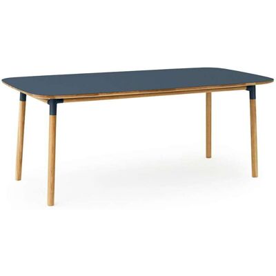 Normann Copenhagen - Modell 95x200cm - Blau/Natur - Esstisch Normann Copenhagen - Modell 95x200cm - Blau/Natur - Esstisch