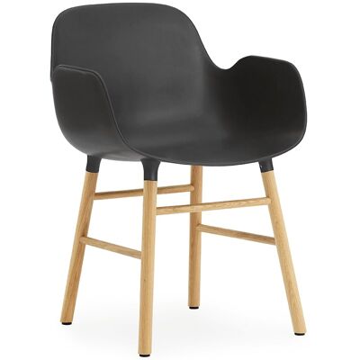 Normann Copenhagen Armlehnstuhl (schwarz, Eiche, Holz, Kunststoff) schwarz Eiche Holz Kunststoff Normann Copenhagen Armlehnstuhl (schwarz, Eiche, Holz, Kunststoff) schwarz Eiche Holz Kunststoff
