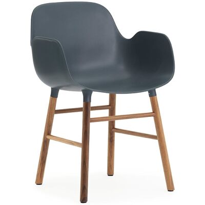 Normann Copenhagen Armlehnstuhl (blau, Walnuss, Holz, Kunststoff) blau Walnuss Holz Kunststoff Normann Copenhagen Armlehnstuhl (blau, Walnuss, Holz, Kunststoff) blau Walnuss Holz Kunststoff