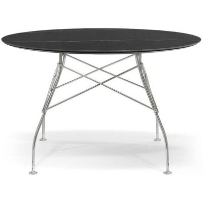 Kartell Glossy Marble Tisch rund (chrom / Marmoroptik schwarz) chrom / Marmoroptik schwarz Kartell Glossy Marble Tisch rund (chrom / Marmoroptik schwarz) chrom / Marmoroptik schwarz