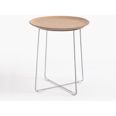 Kartell Al Wood Beistelltisch (chrom, Eichenfurnier hell) chrom Eichenfurnier hell Kartell Al Wood Beistelltisch (chrom, Eichenfurnier hell) chrom Eichenfurnier hell