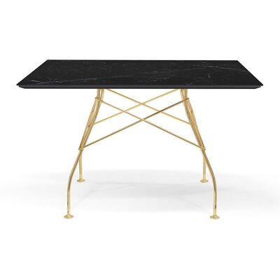 Kartell Glossy Marble Tisch quadratisch (gold lackiert / Marmoroptik schwarz) gold lackiert / Marmoroptik schwarz Kartell Glossy Marble Tisch quadratisch (gold lackiert / Marmoroptik schwarz) gold lackiert / Marmoroptik schwarz