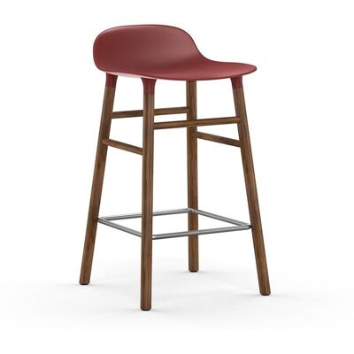 Normann Copenhagen Barhocker (rot, Walnuss, Kunststoff, H 65cm) rot Walnuss Kunststoff H 65cm Normann Copenhagen Barhocker (rot, Walnuss, Kunststoff, H 65cm) rot Walnuss Kunststoff H 65cm