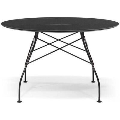 Kartell Glossy Marble Tisch rund (schwarz lackiert / Marmoroptik schwarz) schwarz lackiert / Marmoroptik schwarz Kartell Glossy Marble Tisch rund (schwarz lackiert / Marmoroptik schwarz) schwarz lackiert / Marmoroptik schwarz