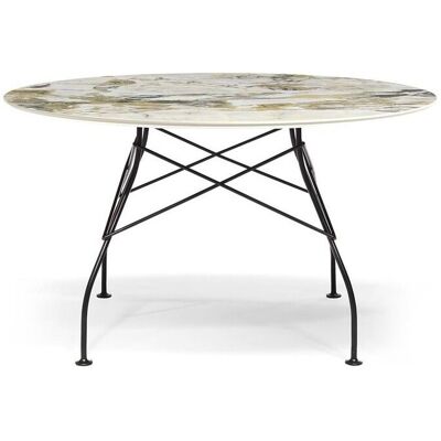 Kartell Glossy Marble Tisch rund groß (schwarz lackiert / Marmoroptik Symphony) schwarz lackiert / Marmoroptik Symphony Kartell Glossy Marble Tisch rund groß (schwarz lackiert / Marmoroptik Symphony) schwarz lackiert / Marmoroptik Symphony