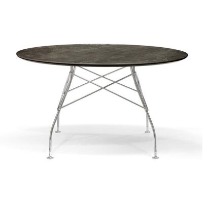 Kartell Glossy Marble Tisch rund groß (chrom / Marmoroptik Aged Bronze) chrom / Marmoroptik Aged Bronze Kartell Glossy Marble Tisch rund groß (chrom / Marmoroptik Aged Bronze) chrom / Marmoroptik Aged Bronze