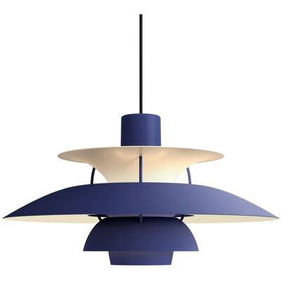 Louis Poulsen PH 5 Monochrome Pendelleuchte (dusty indigo) dusty indigo Louis Poulsen PH 5 Monochrome Pendelleuchte (dusty indigo) dusty indigo