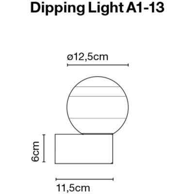 Marset Dipping Light A1-13 Wandleuchte (messing, grün) messing grün Marset Dipping Light A1-13 Wandleuchte (messing, grün) messing grün
