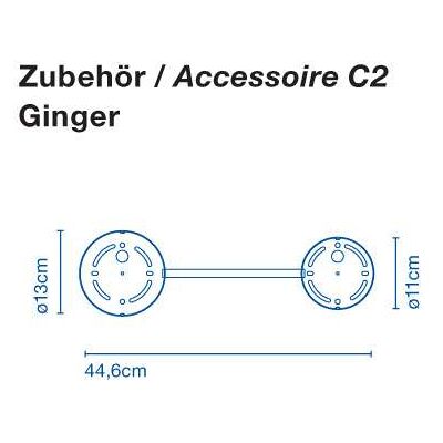 Marset Ginger C Wandbefestigung (2er-Element) 2er-Element Marset Ginger C Wandbefestigung (2er-Element) 2er-Element