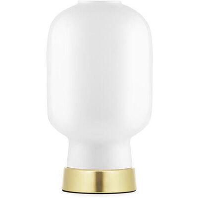 Normann Copenhagen Messing-Tischlampe - 26,5cm, Weiß/Messing Normann Copenhagen Messing-Tischlampe - 26,5cm, Weiß/Messing