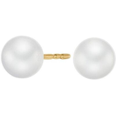 CHRIST Gold Pearl Earrings - Sicherer Push-Verschluss - Zeitlos Elegant CHRIST Gold Pearl Earrings - Sicherer Push-Verschluss - Zeitlos Elegant