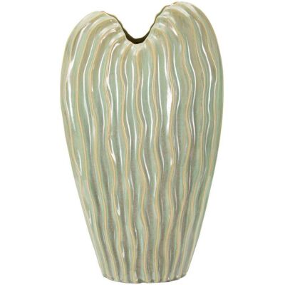 Möbelix , Grün , Keramik , 27x46.5x14 cm , Dekoration, Blumen & Blumentöpfe, Vasen Möbelix , Grün , Keramik , 27x46.5x14 cm , Dekoration, Blumen & Blumentöpfe, Vasen