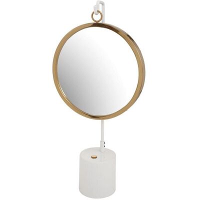 Kayoom , Weiß, Goldfarben , Metall, Glas , 30x65x13 cm , Kayoom , Weiß, Goldfarben , Metall, Glas , 30x65x13 cm ,