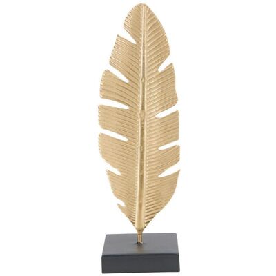 MAUROFERRETTI - Blatt Skulptur mit Kerzenhalter - 10x10x34cm - Set von 2 MAUROFERRETTI - Blatt Skulptur mit Kerzenhalter - 10x10x34cm - Set von 2