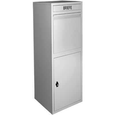 Möbelix , Grau , Metall , 41x103x38 cm , 2 Schlüssel, Einwurföffnung mit Klappe , Möbelix , Grau , Metall , 41x103x38 cm , 2 Schlüssel, Einwurföffnung mit Klappe ,