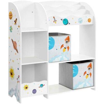 Möbelix , Weiß , Textil, Holzwerkstoff , 6 Fächer , 93x100x30 cm , stehend , Kinder- & Jugendzimmer, Kinderregale Möbelix , Weiß , Textil, Holzwerkstoff , 6 Fächer , 93x100x30 cm , stehend , Kinder- & Jugendzimmer, Kinderregale