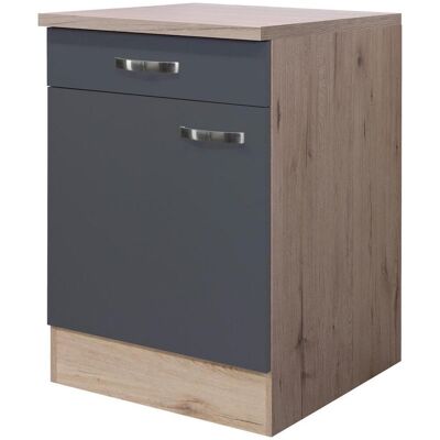 Möbelix , Dunkelgrau, Eiche San Remo , Holzwerkstoff , 1 Fächer , 1 Schublade(n) Schubladen , einzeln stellbar , 60x85x60 cm , Made in Germany , individuell planbar , Möbelix , Dunkelgrau, Eiche San Remo , Holzwerkstoff , 1 Fächer , 1 Schublade(n) Schubladen , einzeln stellbar , 60x85x60 cm , Made in Germany , individuell planbar ,