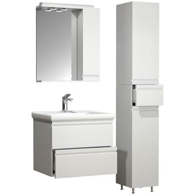 VCM 4-tlg. Badezimmer Set - Weiß - Badezimmermöbel VCM 4-tlg. Badezimmer Set - Weiß - Badezimmermöbel