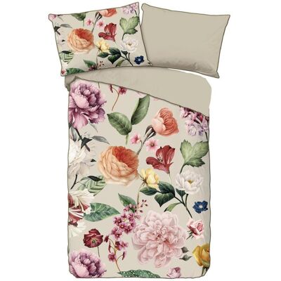 Möbelix , Sandfarben , Textil , Blume , 140x200 cm , Oeko-Tex® Standard 100 , atmungsaktiv, bio , Möbelix , Sandfarben , Textil , Blume , 140x200 cm , Oeko-Tex® Standard 100 , atmungsaktiv, bio ,