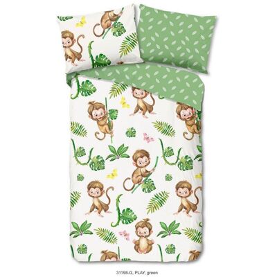 Möbelix , Mehrfarbig , Textil , Affe , 140x200 cm , atmungsaktiv , Möbelix , Mehrfarbig , Textil , Affe , 140x200 cm , atmungsaktiv ,