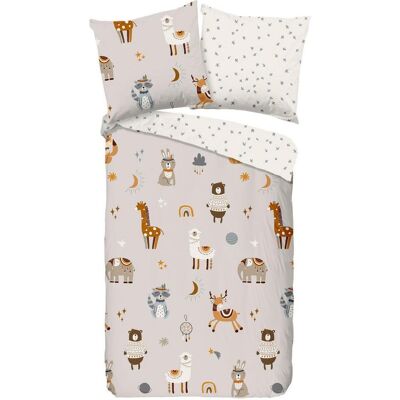 Möbelix , Grau, Greige , Textil , Tier , 135x200 cm , atmungsaktiv , Möbelix , Grau, Greige , Textil , Tier , 135x200 cm , atmungsaktiv ,
