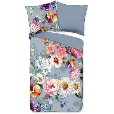 Möbelix , Hellblau , Textil , Floral , 155x220 cm , atmungsaktiv , Möbelix , Hellblau , Textil , Floral , 155x220 cm , atmungsaktiv ,