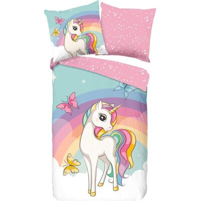 Möbelix , Mehrfarbig , Textil , Einhorn , 135x200 cm , atmungsaktiv , Möbelix , Mehrfarbig , Textil , Einhorn , 135x200 cm , atmungsaktiv ,