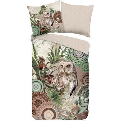 Möbelix , Braun, Grün, Beige , Textil , Eule , 155x220 cm , atmungsaktiv, angenehm wärmend , Möbelix , Braun, Grün, Beige , Textil , Eule , 155x220 cm , atmungsaktiv, angenehm wärmend ,