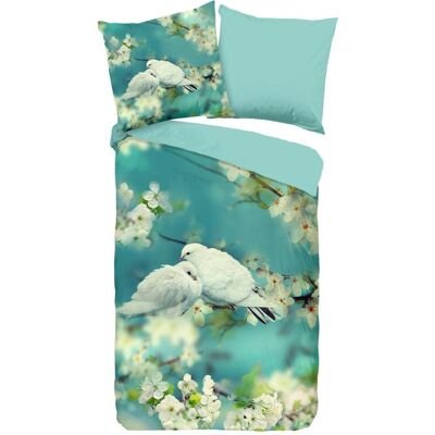 Möbelix , Grün, Türkis , Textil , Vogel , 135x200 cm , atmungsaktiv , Möbelix , Grün, Türkis , Textil , Vogel , 135x200 cm , atmungsaktiv ,