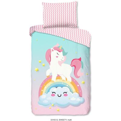 Möbelix , Mehrfarbig, Türkis, Hellrosa , Textil , Einhorn , 140x200 cm , Oeko-Tex® Standard 100, BCI (Better Cotton Initiative) , atmungsaktiv , Möbelix , Mehrfarbig, Türkis, Hellrosa , Textil , Einhorn , 140x200 cm , Oeko-Tex® Standard 100, BCI (Better Cotton Initiative) , atmungsaktiv ,