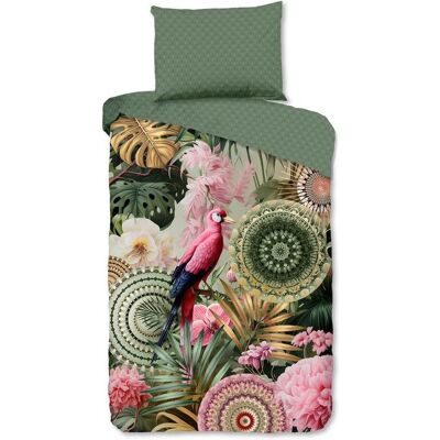 Möbelix , Grün, Rosa, Dunkelgrün , Textil , Mandala , 140x200 cm , Oeko-Tex® Standard 100, BCI (Better Cotton Initiative) , atmungsaktiv , Möbelix , Grün, Rosa, Dunkelgrün , Textil , Mandala , 140x200 cm , Oeko-Tex® Standard 100, BCI (Better Cotton Initiative) , atmungsaktiv ,