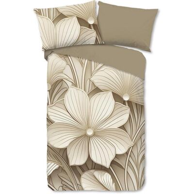 Möbelix , Taupe, Sandfarben, Beige , Textil , Blume , 140x200 cm , Oeko-Tex® Standard 100, BCI (Better Cotton Initiative) , atmungsaktiv , Möbelix , Taupe, Sandfarben, Beige , Textil , Blume , 140x200 cm , Oeko-Tex® Standard 100, BCI (Better Cotton Initiative) , atmungsaktiv ,