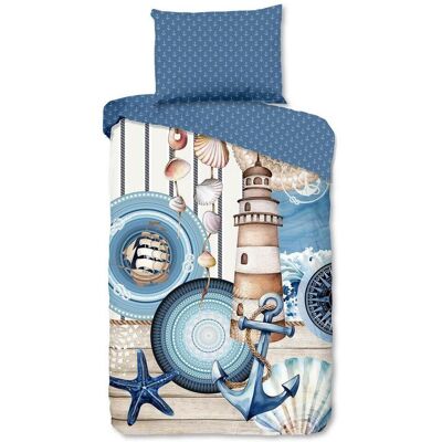 Möbelix , Blau, Ecru , Textil , Strand , 140x200 cm , Oeko-Tex® Standard 100, BCI (Better Cotton Initiative) , atmungsaktiv , Möbelix , Blau, Ecru , Textil , Strand , 140x200 cm , Oeko-Tex® Standard 100, BCI (Better Cotton Initiative) , atmungsaktiv ,