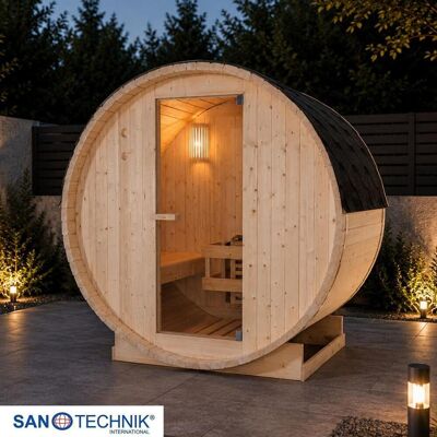 SANOTECHNIK TROMSÖ M Holzsauna für 2 - Saunaofen 3,6 kW SANOTECHNIK TROMSÖ M Holzsauna für 2 - Saunaofen 3,6 kW