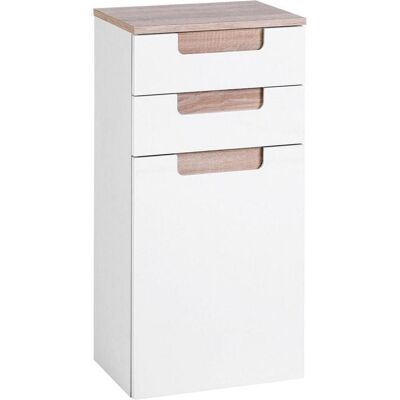 HELD MÖBEL MERANO-03 Badezimmer-Unterschrank - weiß, Sonoma Eiche, 40cm breit HELD MÖBEL MERANO-03 Badezimmer-Unterschrank - weiß, Sonoma Eiche, 40cm breit