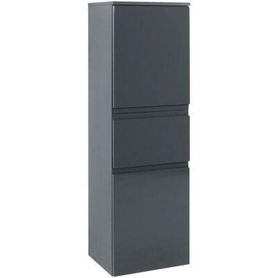 Held Möbel Midischrank - Grau - 40x130x35cm - Badmöbel Held Möbel Midischrank - Grau - 40x130x35cm - Badmöbel