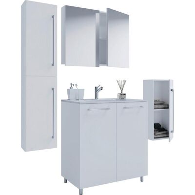 VCM Gilos Badmöbel-Set - Weiß - 80cm - 5-teilig VCM Gilos Badmöbel-Set - Weiß - 80cm - 5-teilig