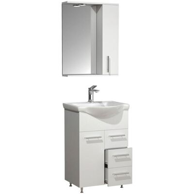VCM Lisalo Badezimmermöbelset - 3-tlg., Weiß, 55cm VCM Lisalo Badezimmermöbelset - 3-tlg., Weiß, 55cm