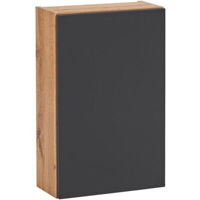 Held , Grau, Eichefarben , Holzwerkstoff , 40x64x20 cm , Made in Germany , hängend , Held , Grau, Eichefarben , Holzwerkstoff , 40x64x20 cm , Made in Germany , hängend ,