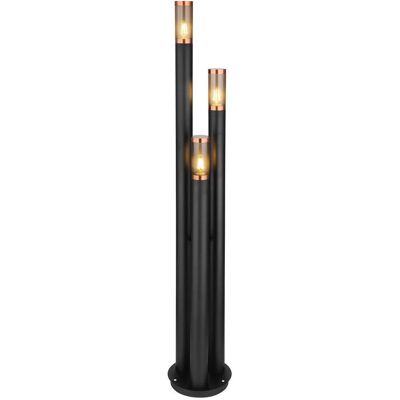 Globo Lighting Boston Edelstahl Schwarz E27 3 Lampen - Stehlampe Globo Lighting Boston Edelstahl Schwarz E27 3 Lampen - Stehlampe