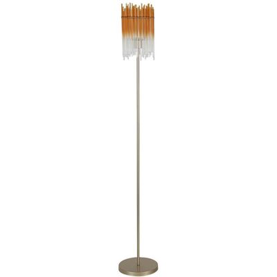 Möbelix , Champagner, Transparent , Metall, Glas , Fußschalter , Möbelix , Champagner, Transparent , Metall, Glas , Fußschalter ,