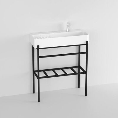 Sanotechnik , Schwarz, Weiß , Metall, Keramik , 80x82x31 cm , Sanotechnik , Schwarz, Weiß , Metall, Keramik , 80x82x31 cm ,