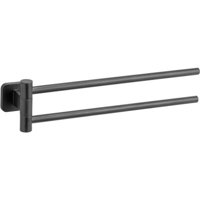 Wenko , Schwarz , Metall , rund , 5.5x9.5x43 cm , schwenkbar , Wenko , Schwarz , Metall , rund , 5.5x9.5x43 cm , schwenkbar ,