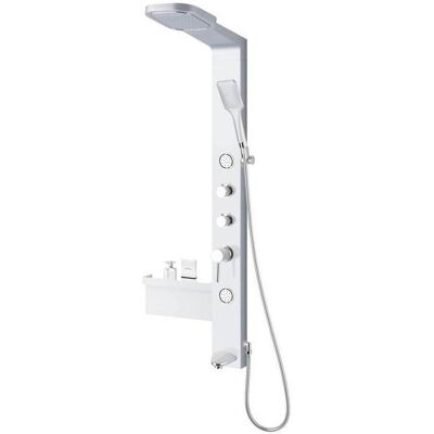 SANOTECHNIK Ibiza Duschsäule - Rechteckig, Silber, 137,5cm - Duschsäule SANOTECHNIK Ibiza Duschsäule - Rechteckig, Silber, 137,5cm - Duschsäule