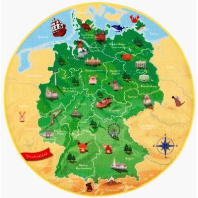Möbelix , Gelb, Grün , Textil , Weltkarte , rund , Oeko-Tex® Standard 100 , für Fußbodenheizung geeignet, rutschfest , Teppiche & Böden, Teppiche, Kinderteppiche Möbelix , Gelb, Grün , Textil , Weltkarte , rund , Oeko-Tex® Standard 100 , für Fußbodenheizung geeignet, rutschfest , Teppiche & Böden, Teppiche, Kinderteppiche