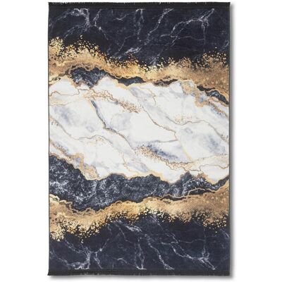 Luca Bessoni , Schwarz, Weiß, Goldfarben , Textil , rechteckig , 120x170 cm , Oeko-Tex® Standard 100 , für Fußbodenheizung geeignet, in verschiedenen Größen erhältlich, waschbar , Teppiche & Böden, Teppiche Luca Bessoni , Schwarz, Weiß, Goldfarben , Textil , rechteckig , 120x170 cm , Oeko-Tex® Standard 100 , für Fußbodenheizung geeignet, in verschiedenen Größen erhältlich, waschbar , Teppiche & Böden, Teppiche