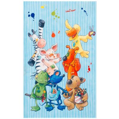 Möbelix , Mehrfarbig, Hellblau , Textil , Tier , rechteckig , 80x150 cm , Oeko-Tex® Standard 100 , für Fußbodenheizung geeignet, rutschfest , Teppiche & Böden, Teppiche, Kinderteppiche Möbelix , Mehrfarbig, Hellblau , Textil , Tier , rechteckig , 80x150 cm , Oeko-Tex® Standard 100 , für Fußbodenheizung geeignet, rutschfest , Teppiche & Böden, Teppiche, Kinderteppiche