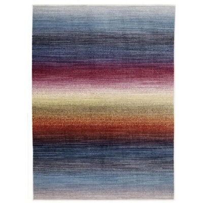 OCI Rainbow Stripe Mikrofaser-Teppich - 170x240cm - Weich & Stilvoll OCI Rainbow Stripe Mikrofaser-Teppich - 170x240cm - Weich & Stilvoll